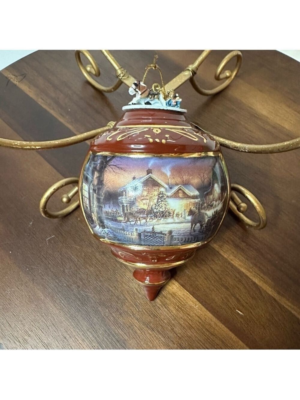 Vintage 1999 Terry Redlin "Holiday Memories” Winter Wonderland Bradford Ex.
